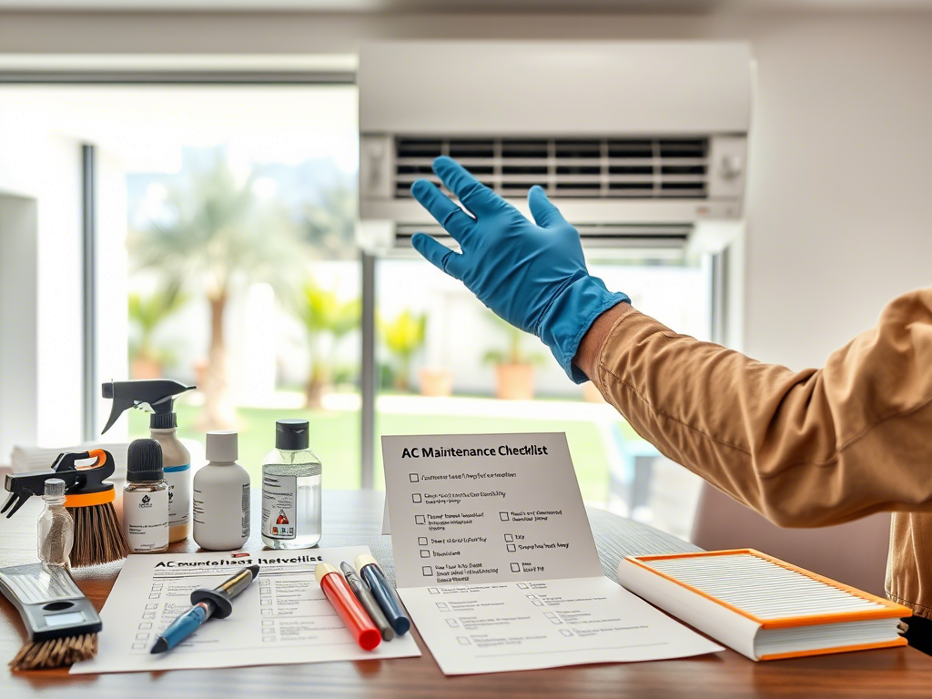 AC Maintenance Checklist for Your Dubai Villa Summer صيانة مكيف الهواء لفيلا